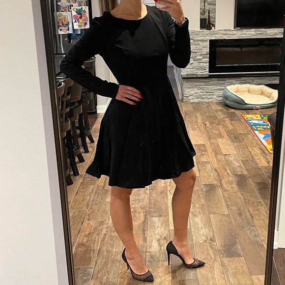 Lulus Forever Chic Black Long Sleeve Dress, M - Picture 4 of 5